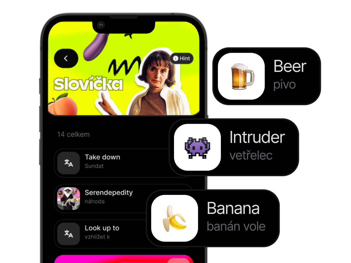 Slovíčka si zapamatuješ